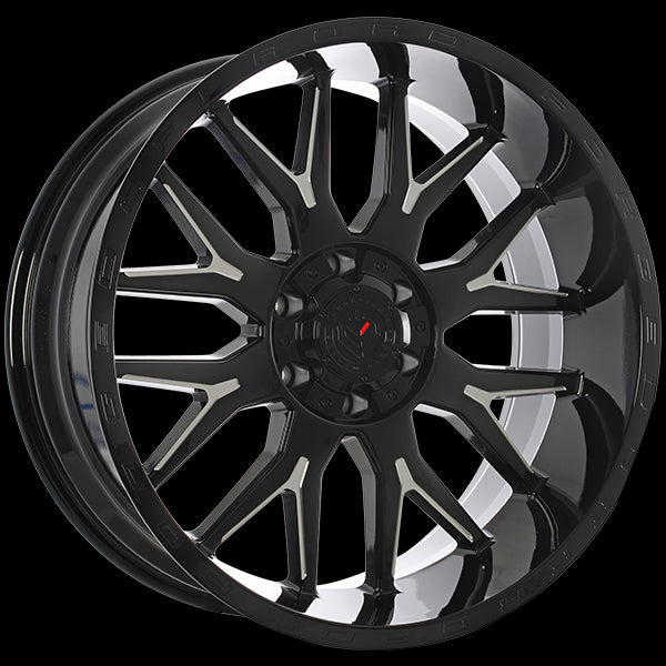 Forged Wheels XR101 (Gloss Black - Milled Edge) | 20x10.0 | 6x135/6x139.7 | -19 | 87.1