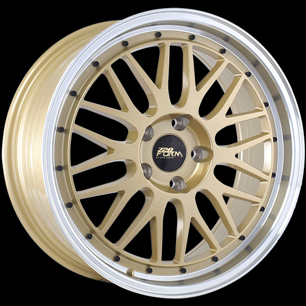 720 Form FF14 (Gold - Machined Lip) | 17x7.5 | 5x114.3 | 35 | 73.1