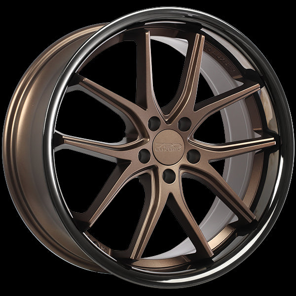 720 Luxury VANQUISH (Satin Bronze Face - Black Stainless Lip) | 20x10.5 | 5x114.3 | 45 | 73.1