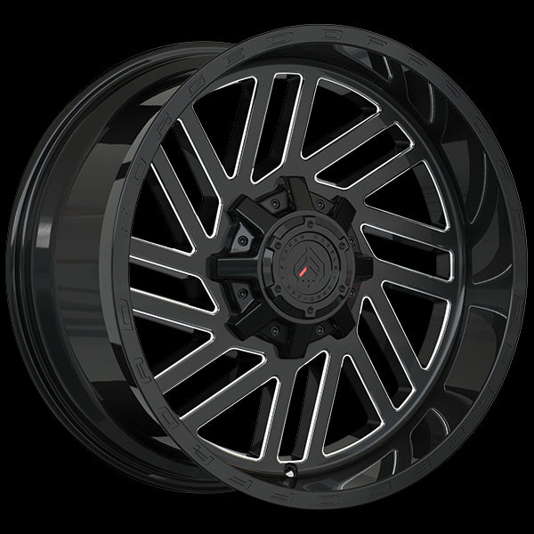 Forged Wheels XR107 (Gloss Black - Milled Edge) | 20x10.0 | 5x139.7 | -12 | 77.8