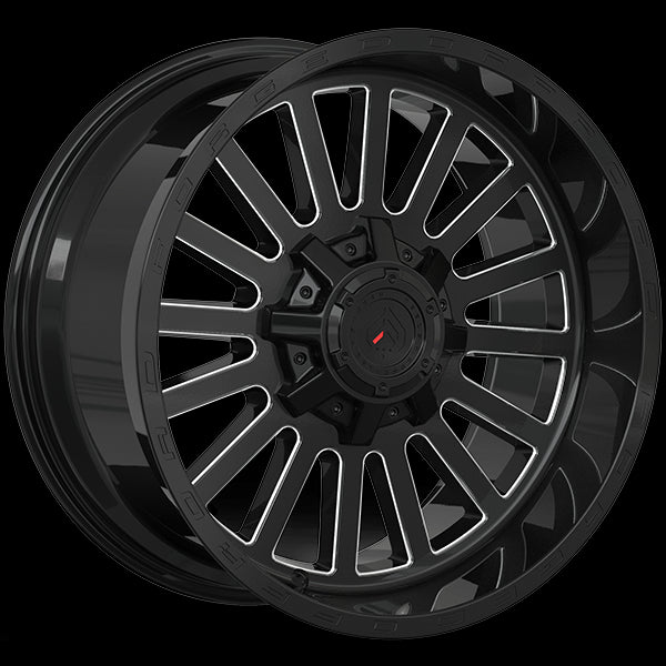 Forged Wheels XR108 (Gloss Black - Milled Edge) | 20x10.0 | 5x127 | -12 | 71.5