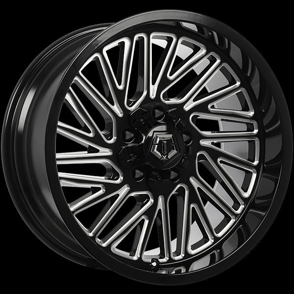 TIS Wheels 553 (Gloss Black - Milled Edge) | 20x10.0 | 5x127/5x139.7 | -12 | 87.1