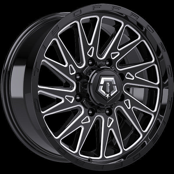 TIS Wheels 547 (Gloss Black - Milled Edge) | 22x10.0 | 8x180 | -19 | 124.3