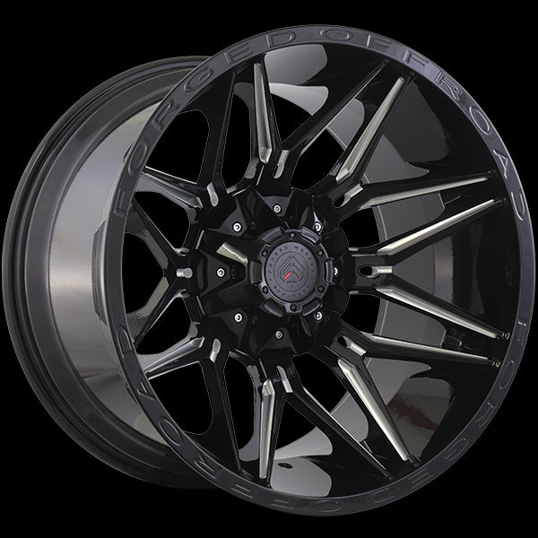 Forged Wheels XR111 (Gloss Black - Milled Edge) | 20x12.0 | 6x135/6x139.7 | -44 | 108.1