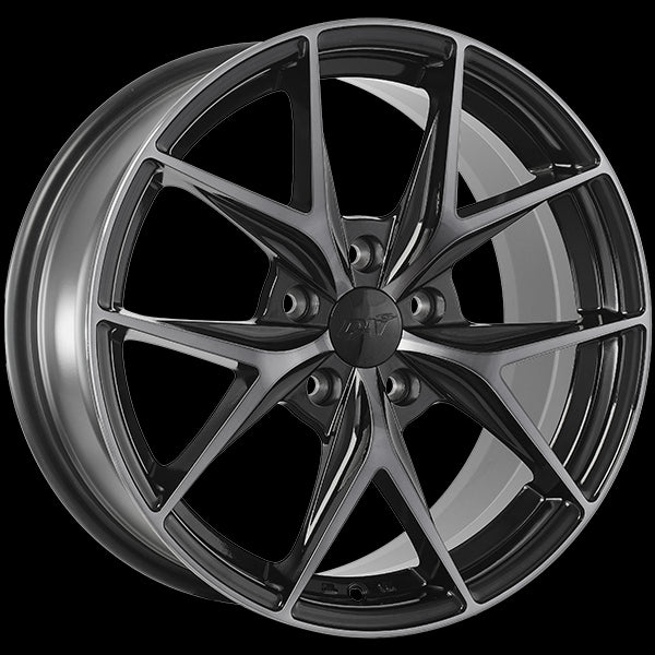 DAI Wheels ELEGANTE (Gloss Black - Machined Face - Smoked Clear) | 17x7.5 | 5x114.3 | 40 | 73.1
