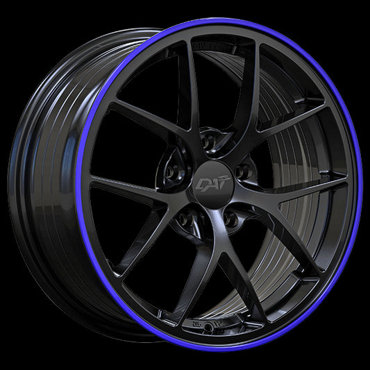 DAI Wheels SKY (Gloss Black - Purple Lip) | 17x7.5 | 5x114.3 | 40 | 67.1