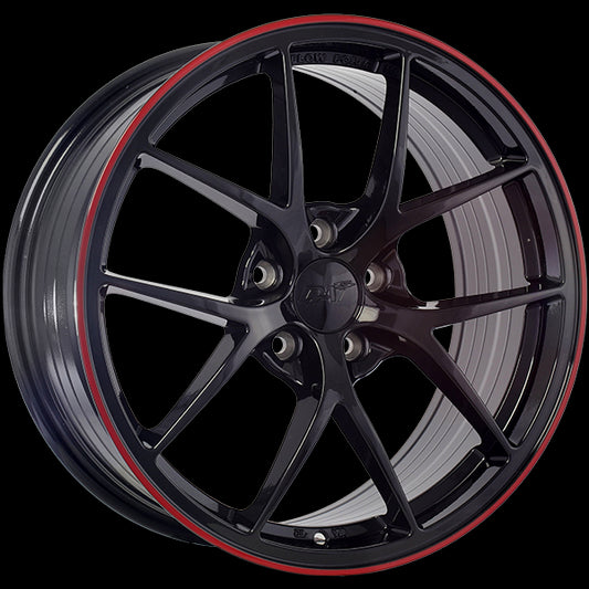 DAI Wheels SKY (Gloss Black - Red Line) | 18x8.0 | 5x114.3 | 40 | 73.1