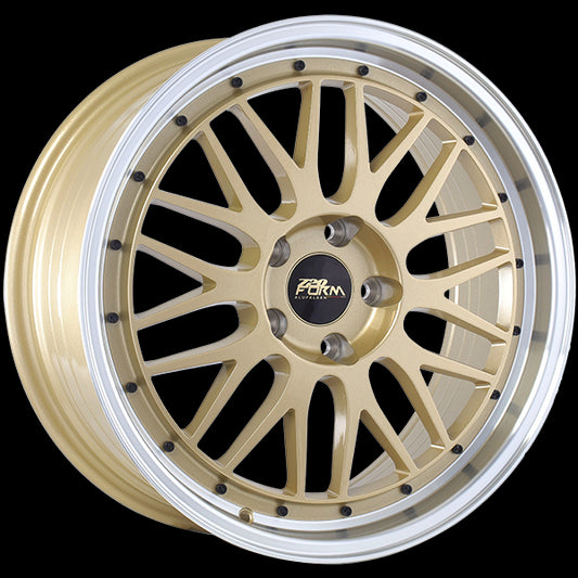 720 Form FF14 (Gold - Machined Lip) | 17x7.5 | 5x114.3 | 35 | 73.1
