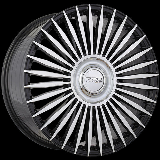 720 Luxury INFINITY (Gloss Black - Machined Face) | 22x9.5 | 5x108 | 45 | 63.4