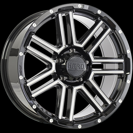 Ruffino HARD MYSTIC (Gloss Black - Milled Edge) | 20x9.0 | 5x139.7 | 15 | 77.8