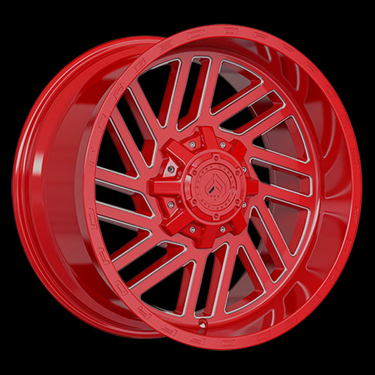 Forged Wheels XR107 (Red - Milled Edge) | 20x10.0 | 6x135/6x139.7 | -12 | 87.1
