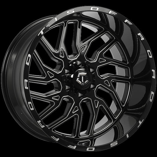 TIS Wheels 544 (Gloss Black - Milled Edge) | 20x10.0 | 6x135/6x139.7 | -25 | 108.1