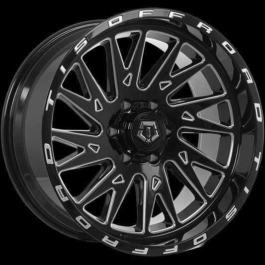 TIS Wheels 547 (Gloss Black - Milled Edge) | 20x10.0 | 6x139.7 | -19 | 106.1