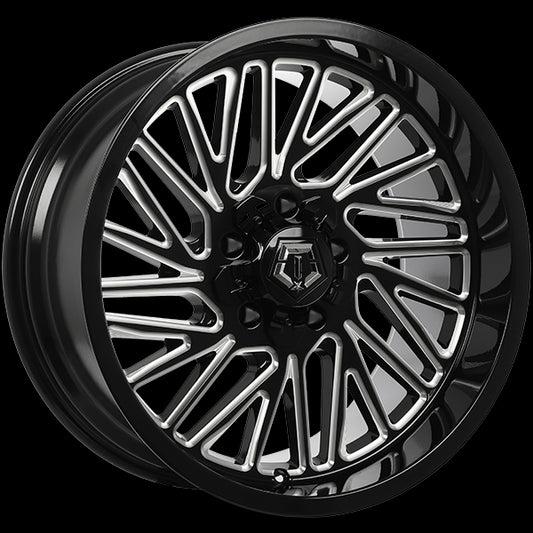 TIS Wheels 553 (Gloss Black - Milled Edge) | 20x10.0 | 5x127/5x139.7 | -12 | 87.1