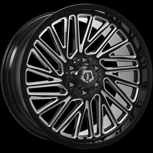 TIS Wheels 553 (Gloss Black - Milled Edge) | 22x10.0 | 6x135/6x139.7 | 10 | 106.1