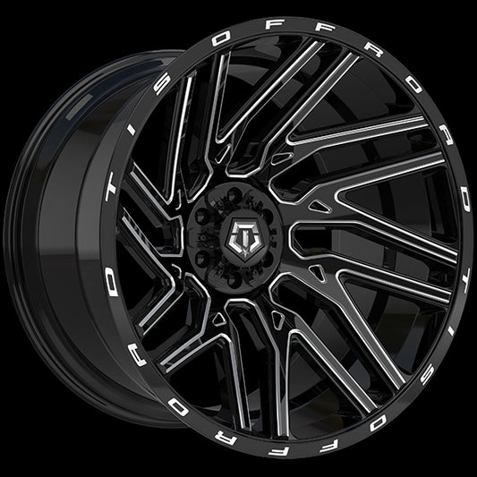 TIS Wheels 554 (Gloss Black - Milled Edge) | 20x10.0 | 6x135/6x139.7 | -19 | 108.1