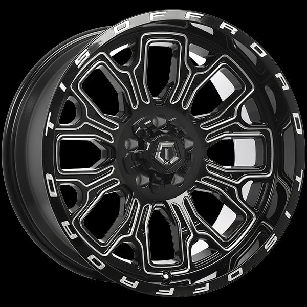 TIS Wheels 560 (Gloss Black - Milled Edge) | 20x10.0 | 5x114.3/5x127 | -19 | 78.1