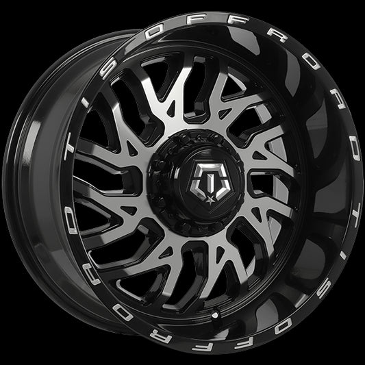 TIS Wheels 544 (Gloss Black - Machined Face) | 22x12.0 | 8x165.1 | -44 | 125.2