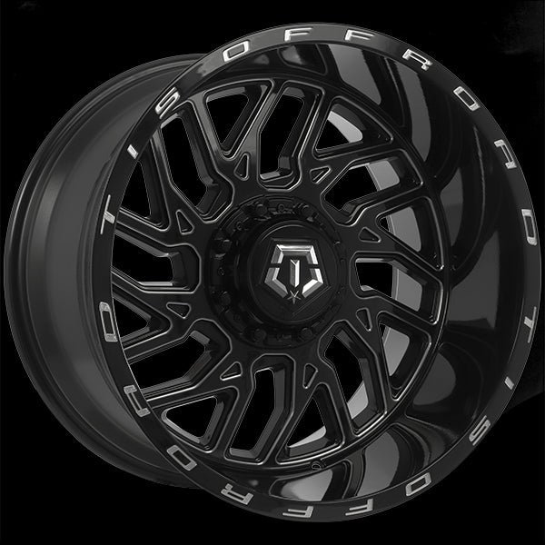 TIS Wheels 544 (Gloss Black - Milled Edge) | 20x12.0 | 8x165.1 | -44 | 125.2