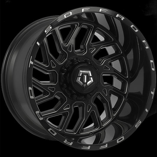 TIS Wheels 544 (Gloss Black - Milled Edge) | 20x12.0 | 8x165.1 | -44 | 125.2