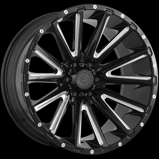 Forged Wheels XR110 (Gloss Black - Milled Edge) | 20x12.0 | 6x139.7 | -44 | 108.1