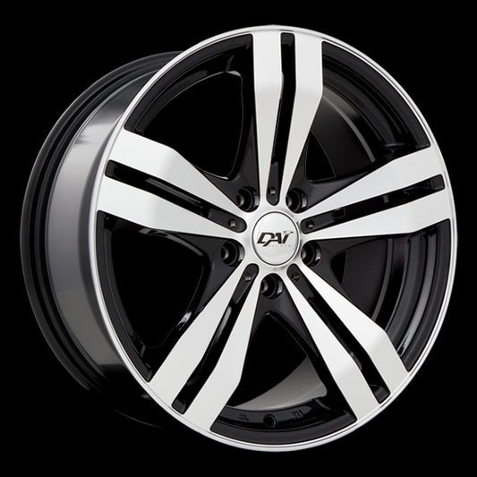 DAI Wheels TARGET (Gloss Black - Machined Face) | 15x6.5 | 4x100 | 40 | 73.1