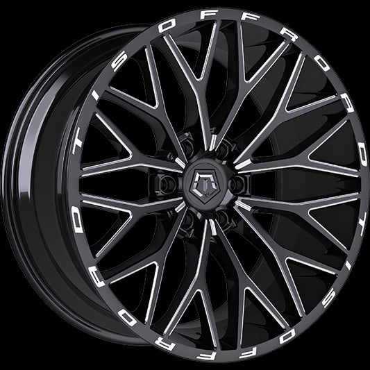 TIS Wheels 566 (Gloss Black - Milled Edge) | 20x12.0 | 6x139.7 | -44 | 106.1