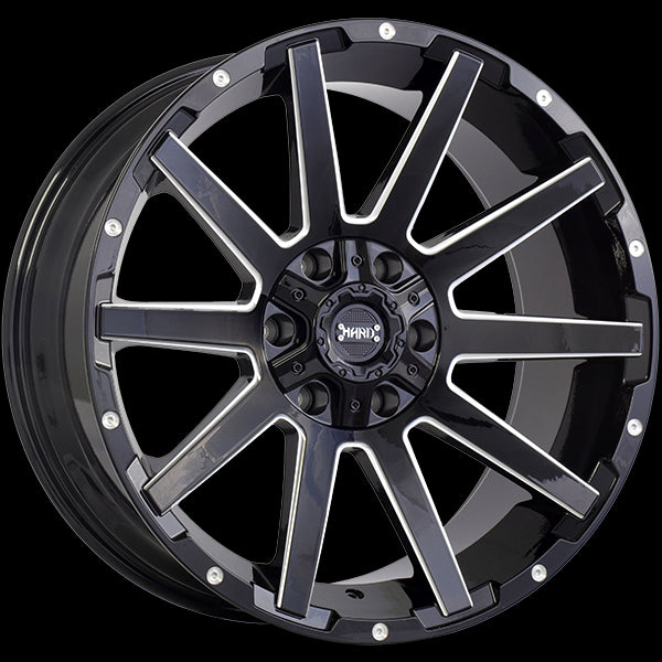 Ruffino HARD SINNER (Gloss Black - Milled Edge) | 20x9.0 | 6x135/6x139.7 | 0 | 87.1