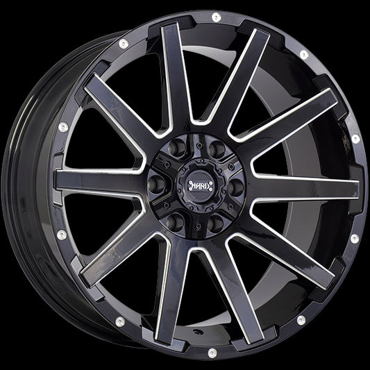 Ruffino HARD SINNER (Gloss Black - Milled Edge) | 20x9.0 | 6x135/6x139.7 | 0 | 87.1
