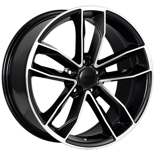 ART Replica 129 (Gloss Black - Machined Face) | 18x8.0 | 5x112 | +35 | 66.5